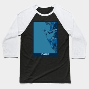 Cadiz - Spain Peace City Map Baseball T-Shirt